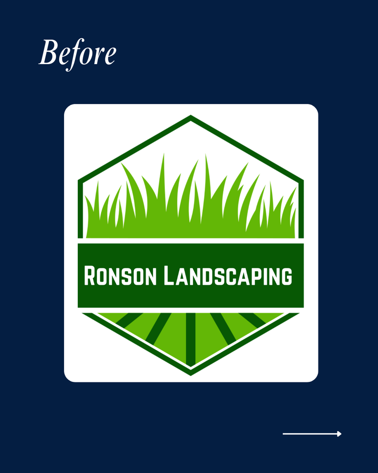 The client's initial logo design